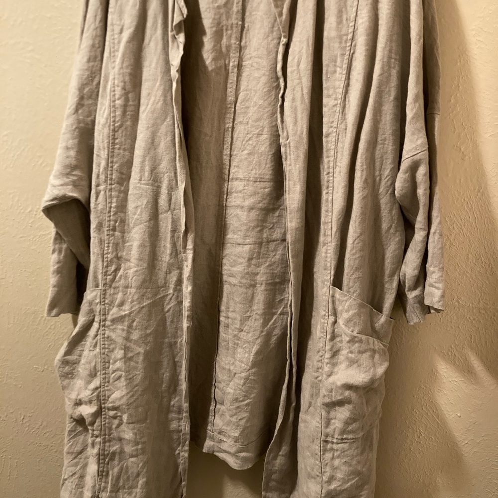 Linenfox Juniper Jacket. Natural Grey. L-XL